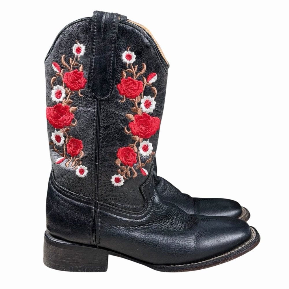 Potrillo Salvaje Women's Size US 7.5 Western Leather Embroidered Floral Boots